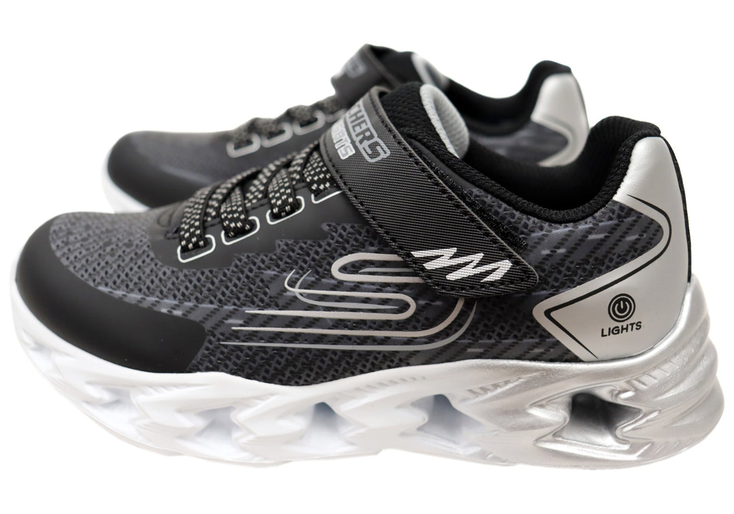 Skechers Kids Boys S Lights Vortex 2.0 Quantroid Comfortable Shoes