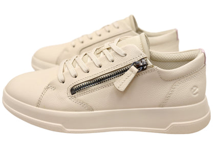 ECCO Move Womens Zip Lace Comfortable Sneakers