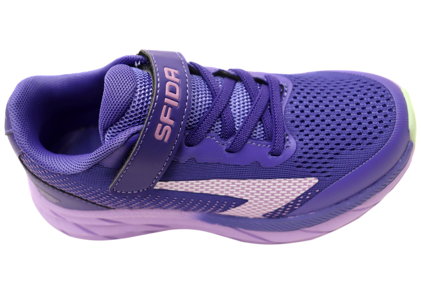 Sfida Tempo Kids Girls Adjustable Strap Athletic Shoes Purple