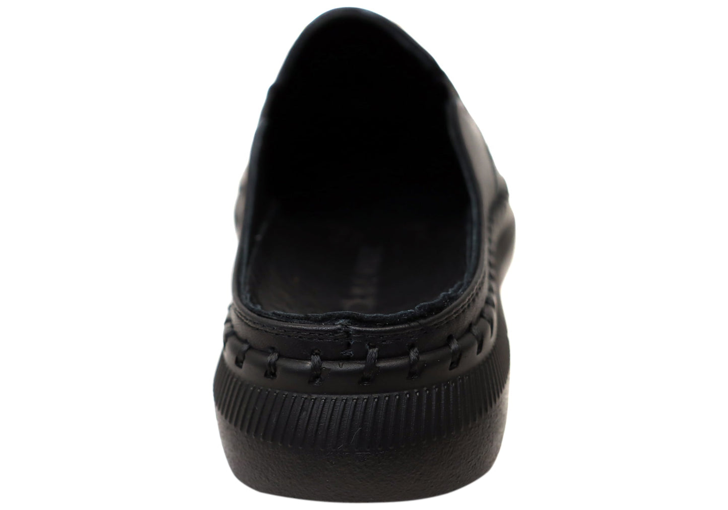 Orizonte Simmi Womens European Leather Closed Toe Open Back Mules
