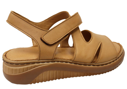 Orizonte Shana Womens Comfortable European Leather Sandals