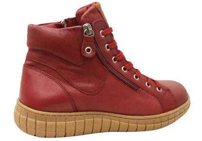 Cabello Comfort Reagan Womens Comfortable Leather European Ankle Boots