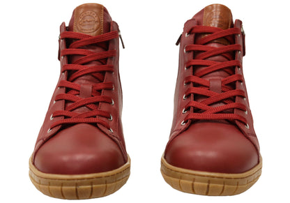 Cabello Comfort Reagan Womens Comfortable Leather European Ankle Boots