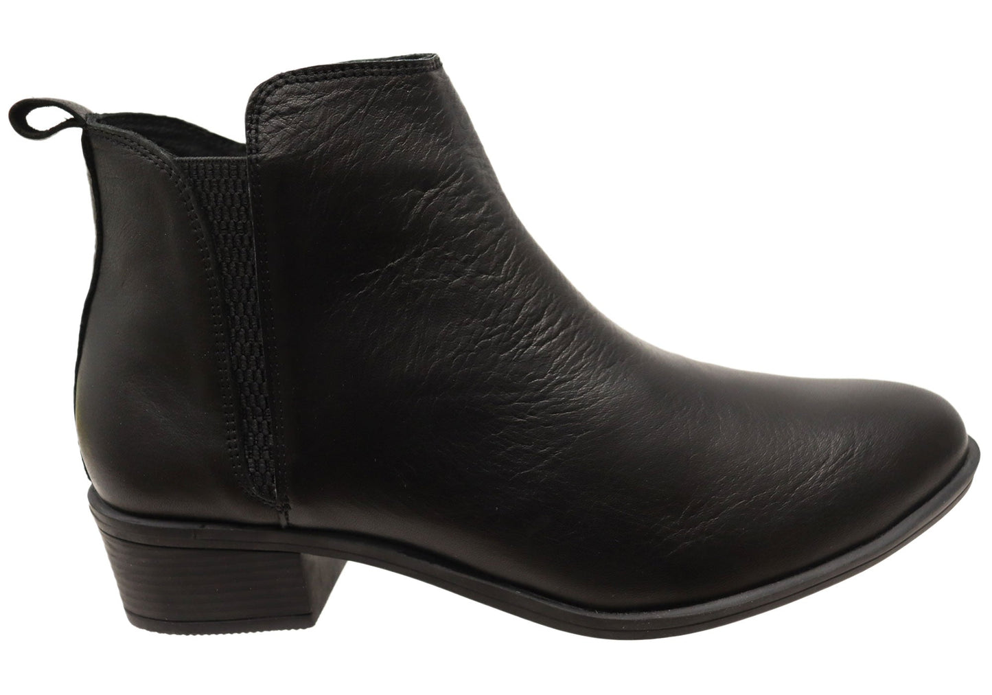 Cabello Comfort EG213 Womens Leather European Low Heel Ankle Boots
