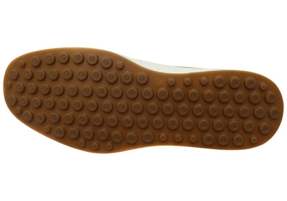 ECCO S Lite Moc Mens Nubuck Leather Moccasin Loafers