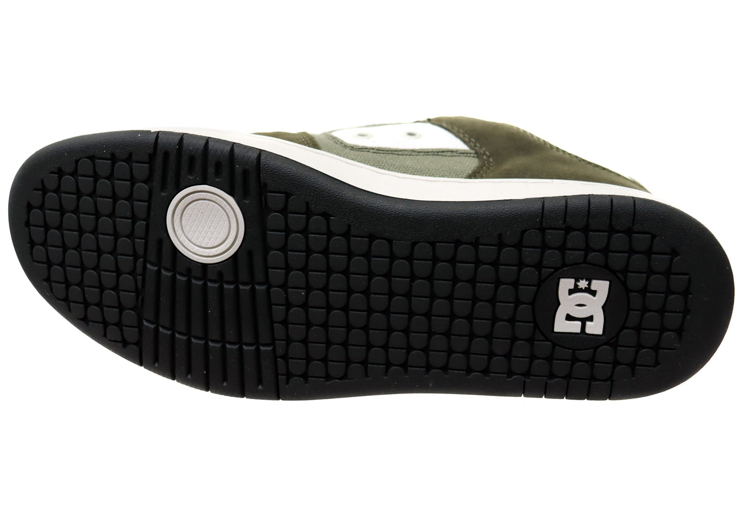 DC Shoes Mens Manteca 4 Comfortable Leather Shoes Khaki Dark Olive
