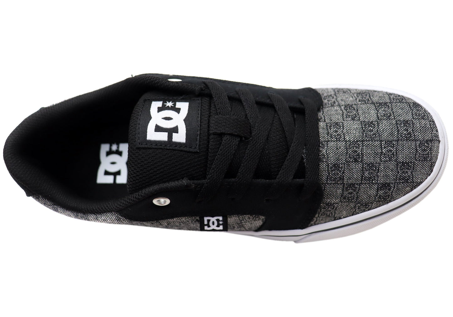 DC Shoes Mens Comfortable Anvil TX Lace Up Shoes Charcoal