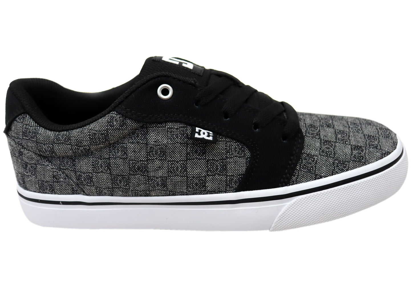 DC Shoes Mens Comfortable Anvil TX Lace Up Shoes Charcoal