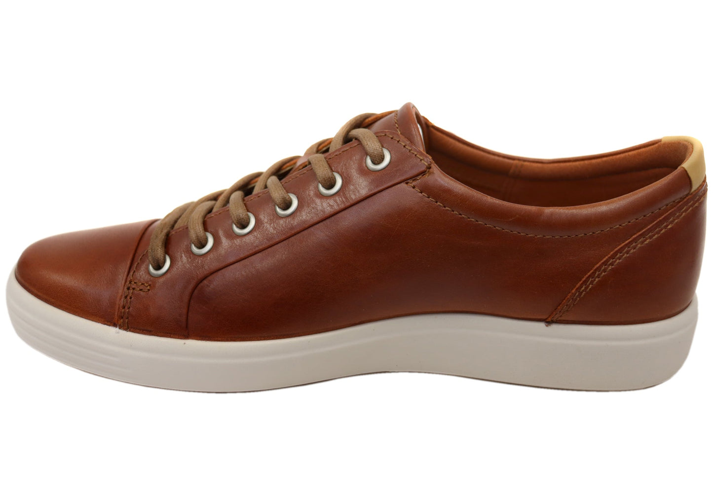 ECCO Mens Soft 7 Comfortable Leather Casual Lace Up Sneakers Shoes
