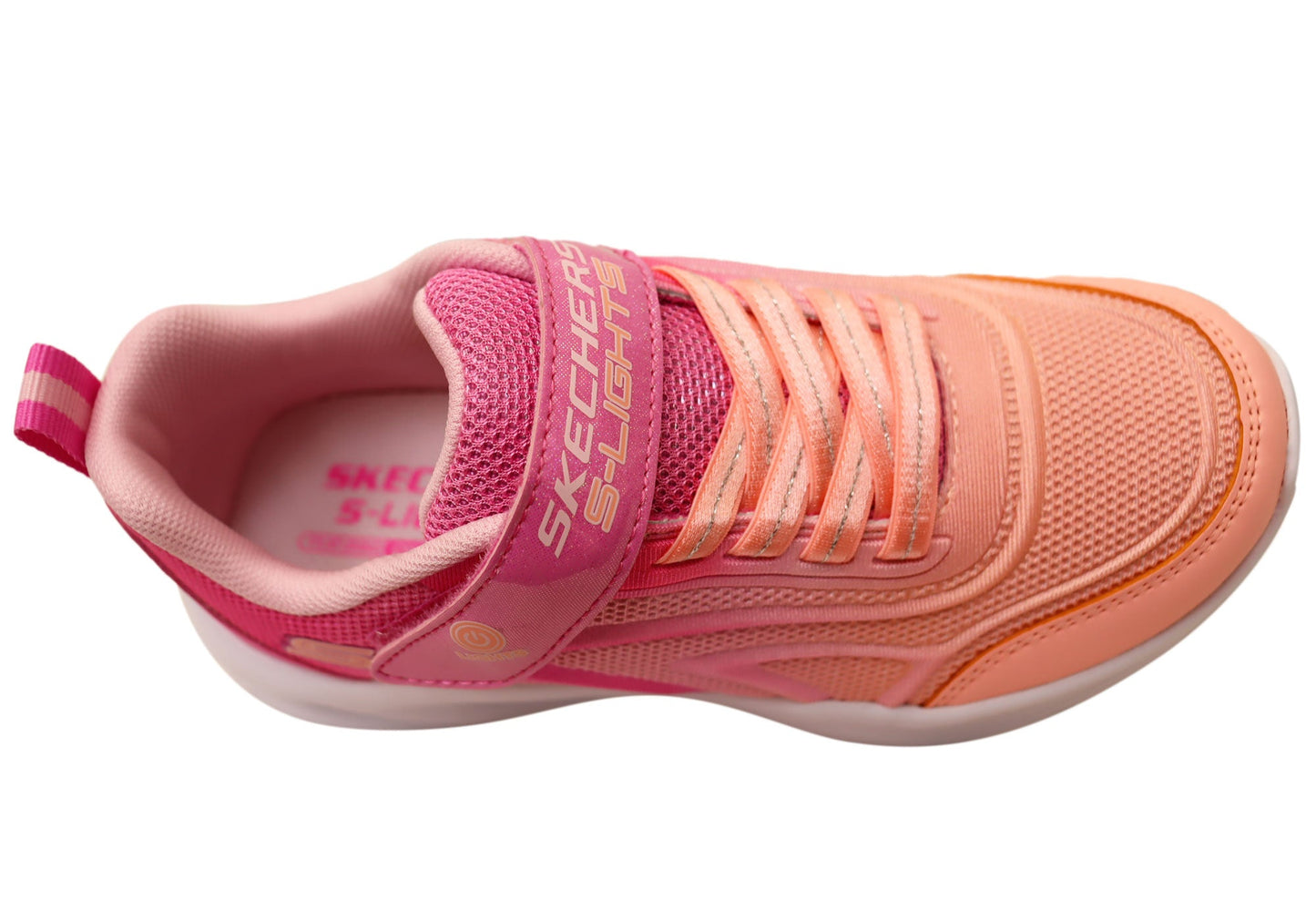 Skechers Kids Girls S Lights Sola Glow Colour Breeze Comfortable Shoes
