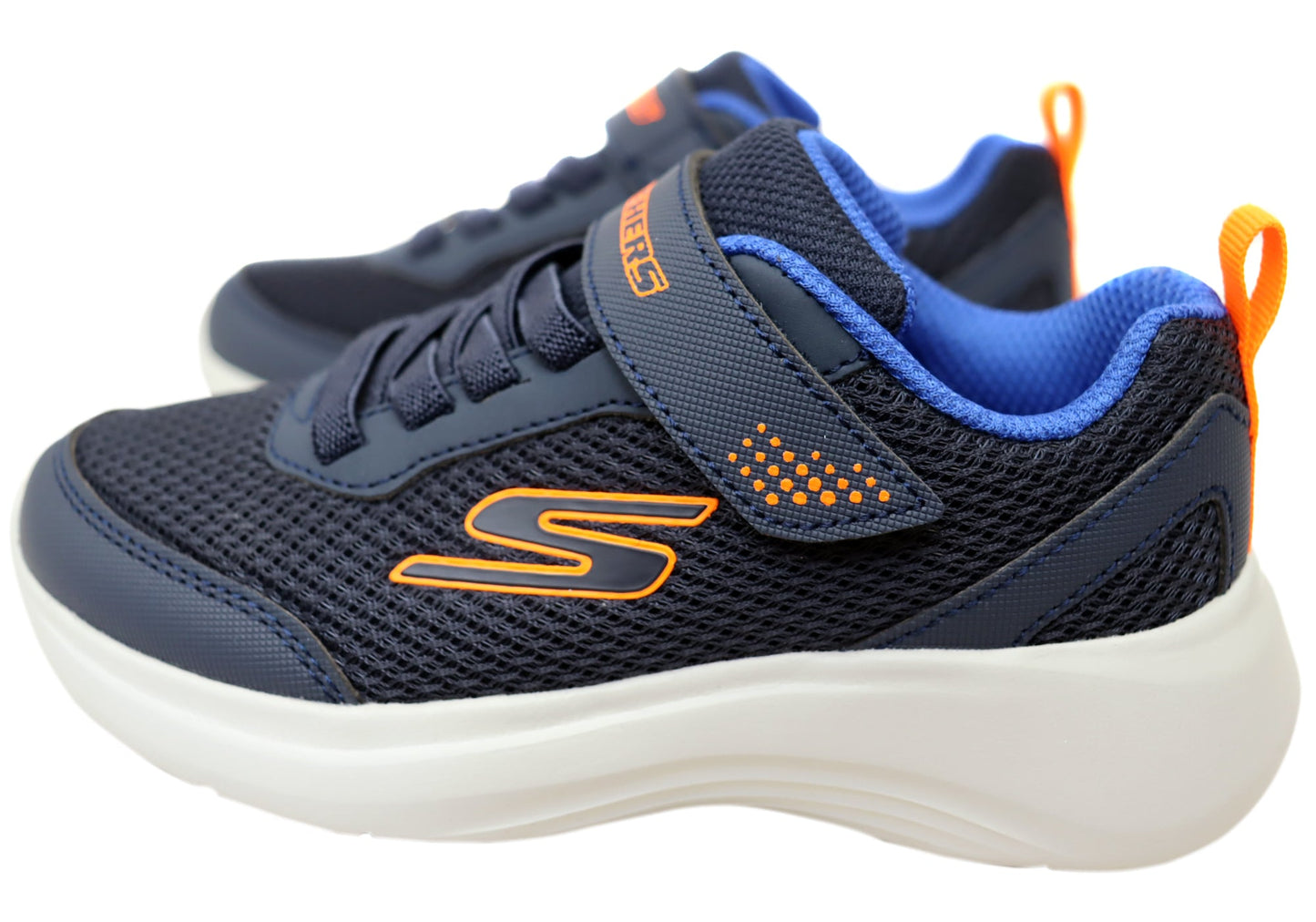 Skechers Boys Kids Selectors Reset Achieved Shoes Navy Blue