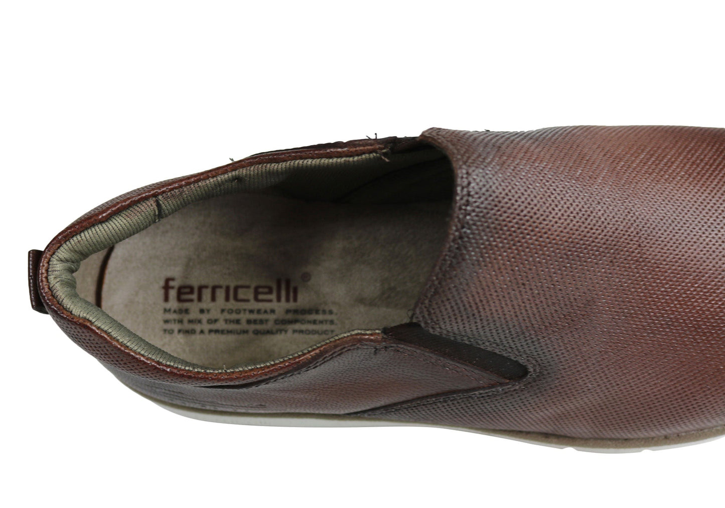 Ferricelli Pauly Mens Leather Dress Casual Shoes Made In Brazil