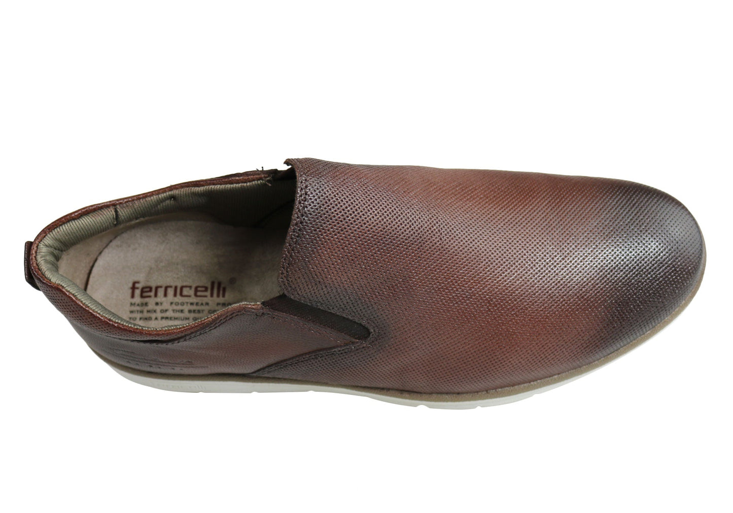 Ferricelli Pauly Mens Leather Dress Casual Shoes Made In Brazil