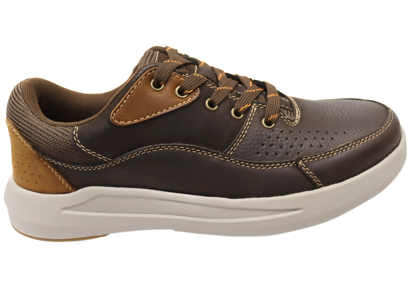 Explorer Rodger Mens Comfortable Leather Lace Up Casual Shoes