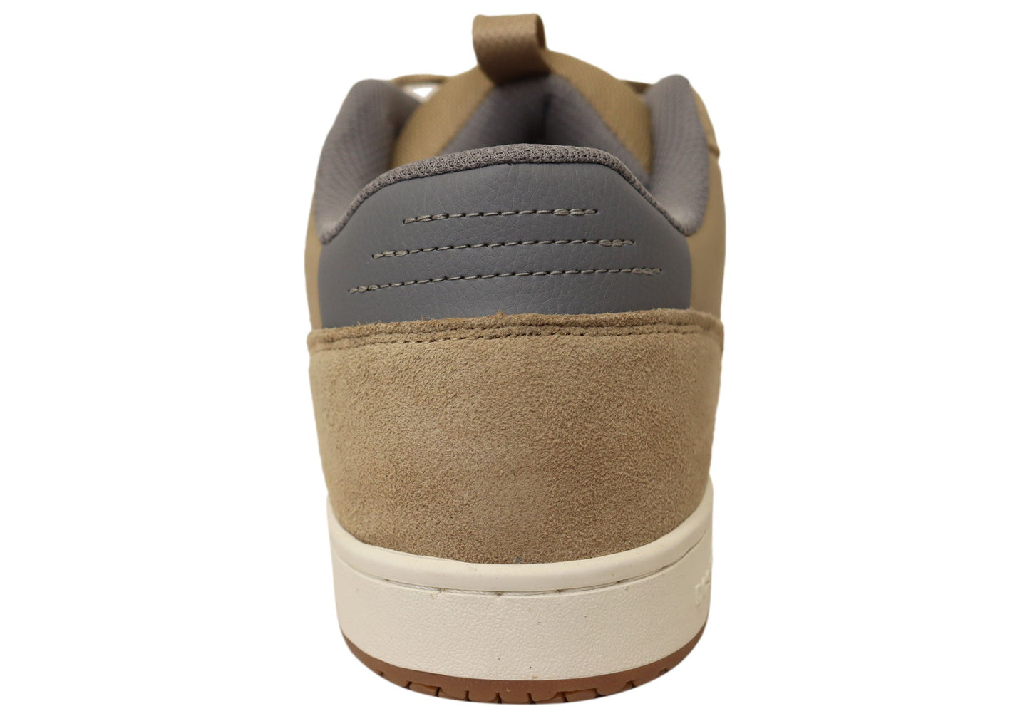 DC Shoes Mens Comfortable DC Astrix Leather Lace Up Shoes Tan Grey