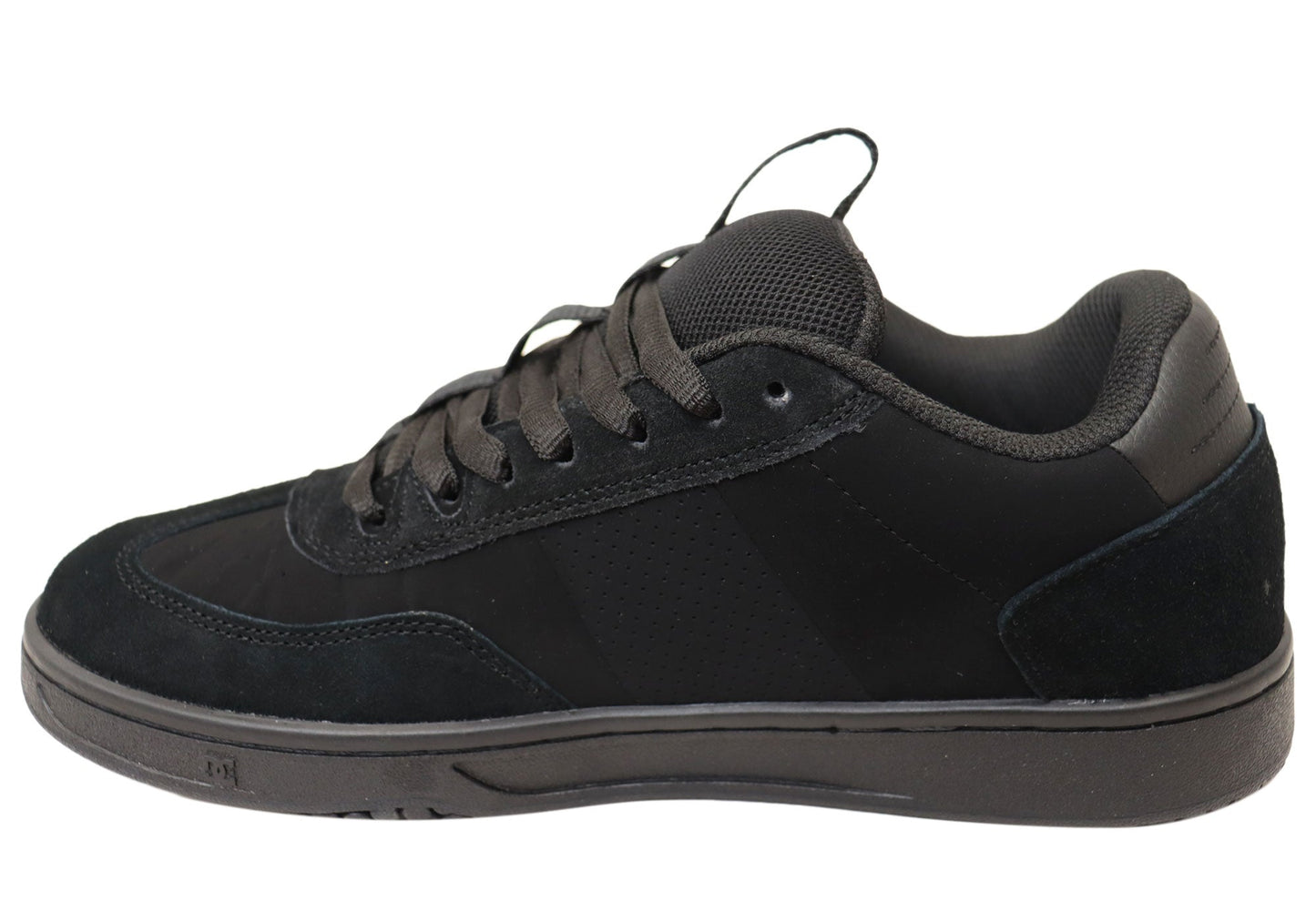 DC Shoes Mens Comfortable DC Astrix Leather Lace Up Shoes Black