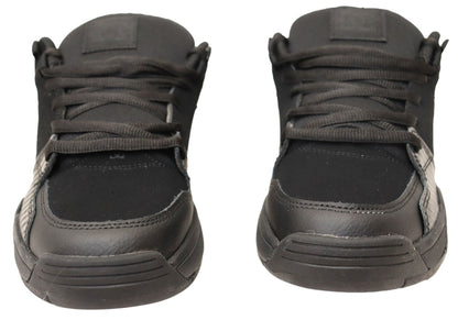 DC Shoes Mens Comfortable Leather Versatile Shoes Black Black