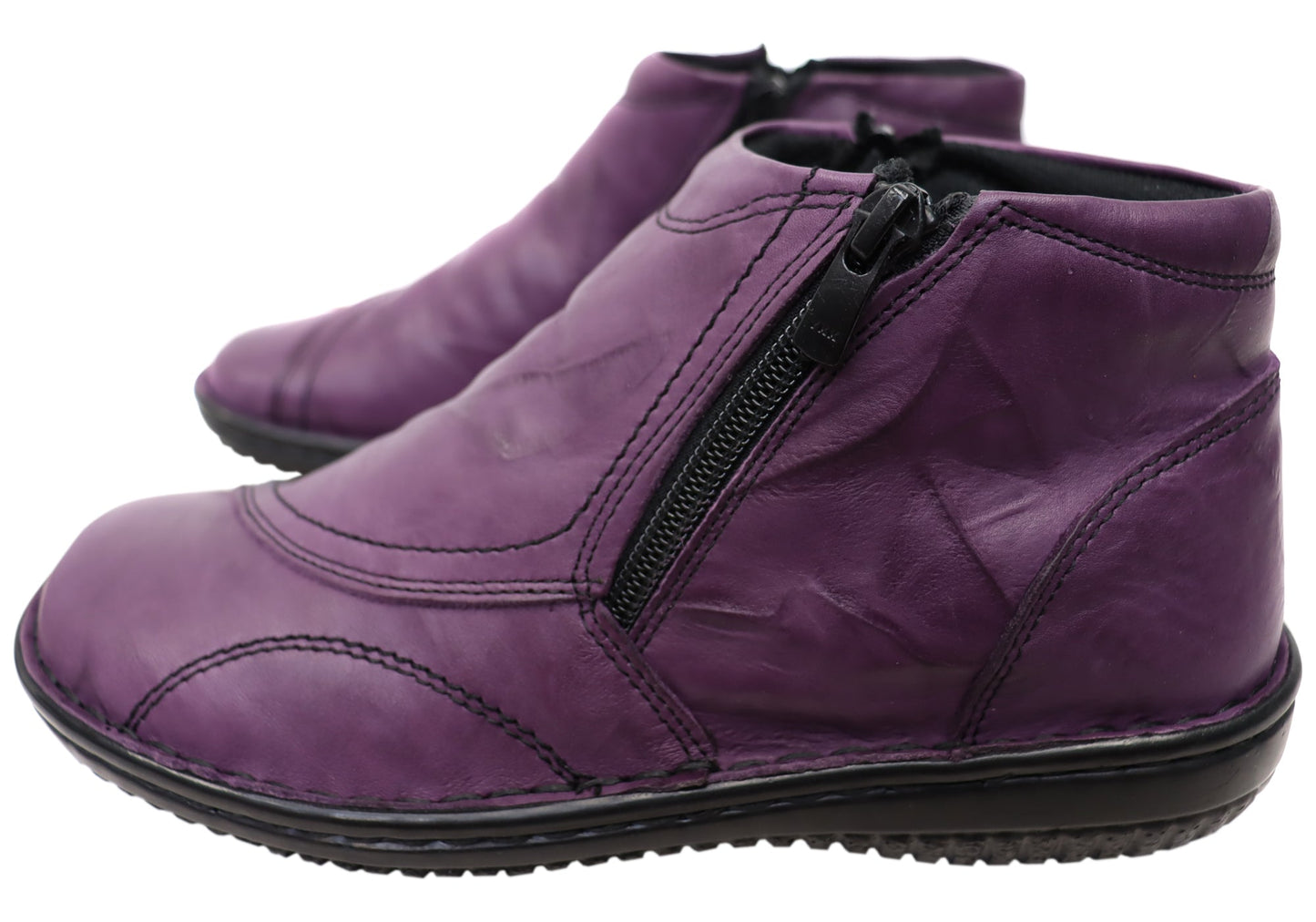 Cabello Comfort 5250-27 Womens Leather Ankle Boots