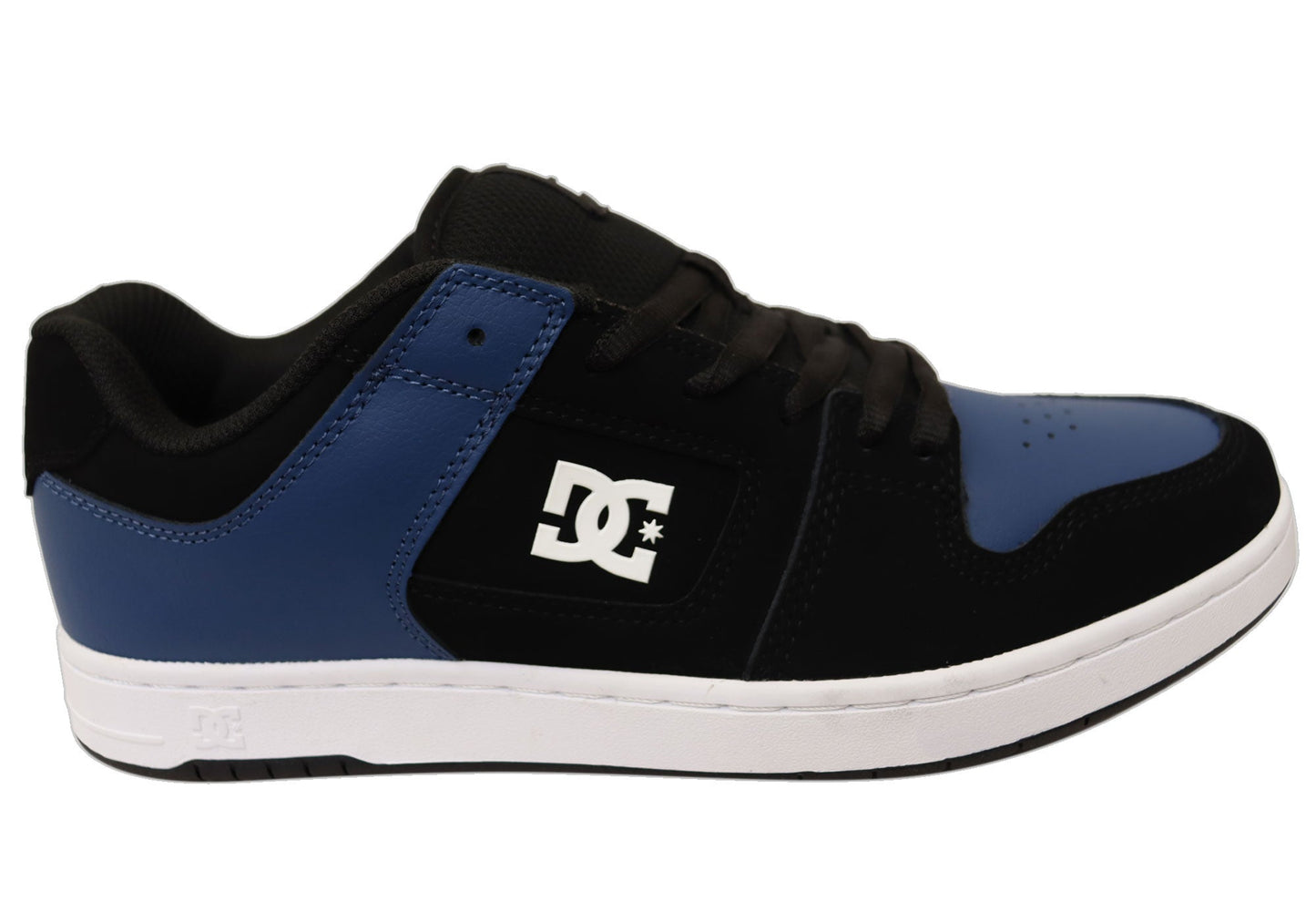 DC Shoes Mens Comfortable Leather Manteca 4 Shoes Black Blue