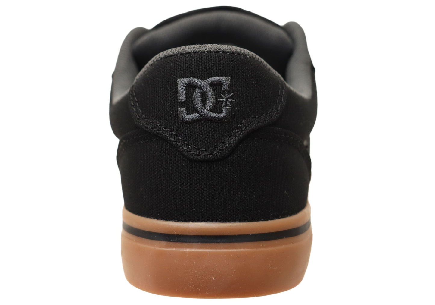 DC Shoes Mens Comfortable Anvil TX Lace Up Shoes Black Black Gum
