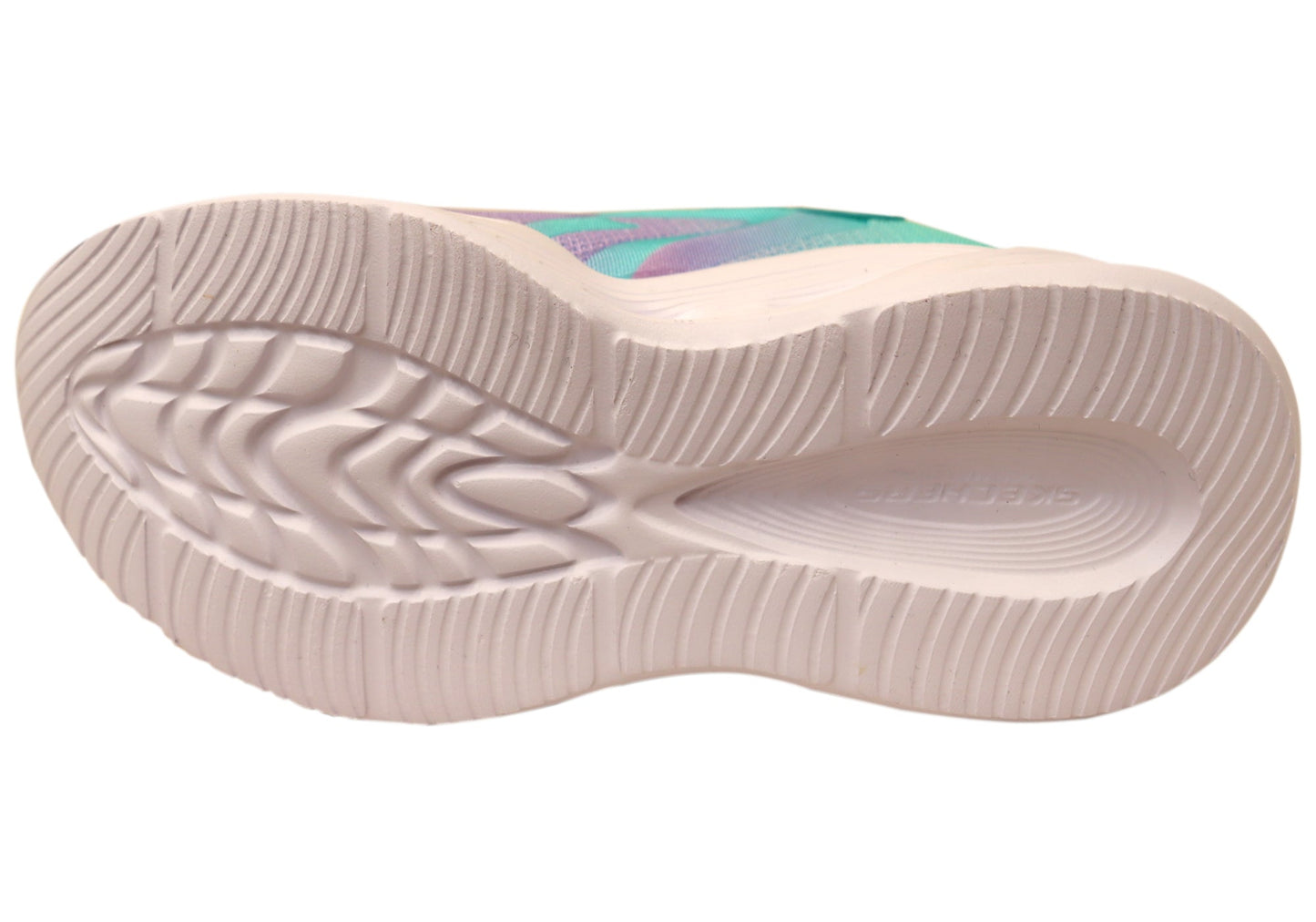 Skechers Kids Girls S Lights Sola Glow Color Breeze Shoes Aqua Pink