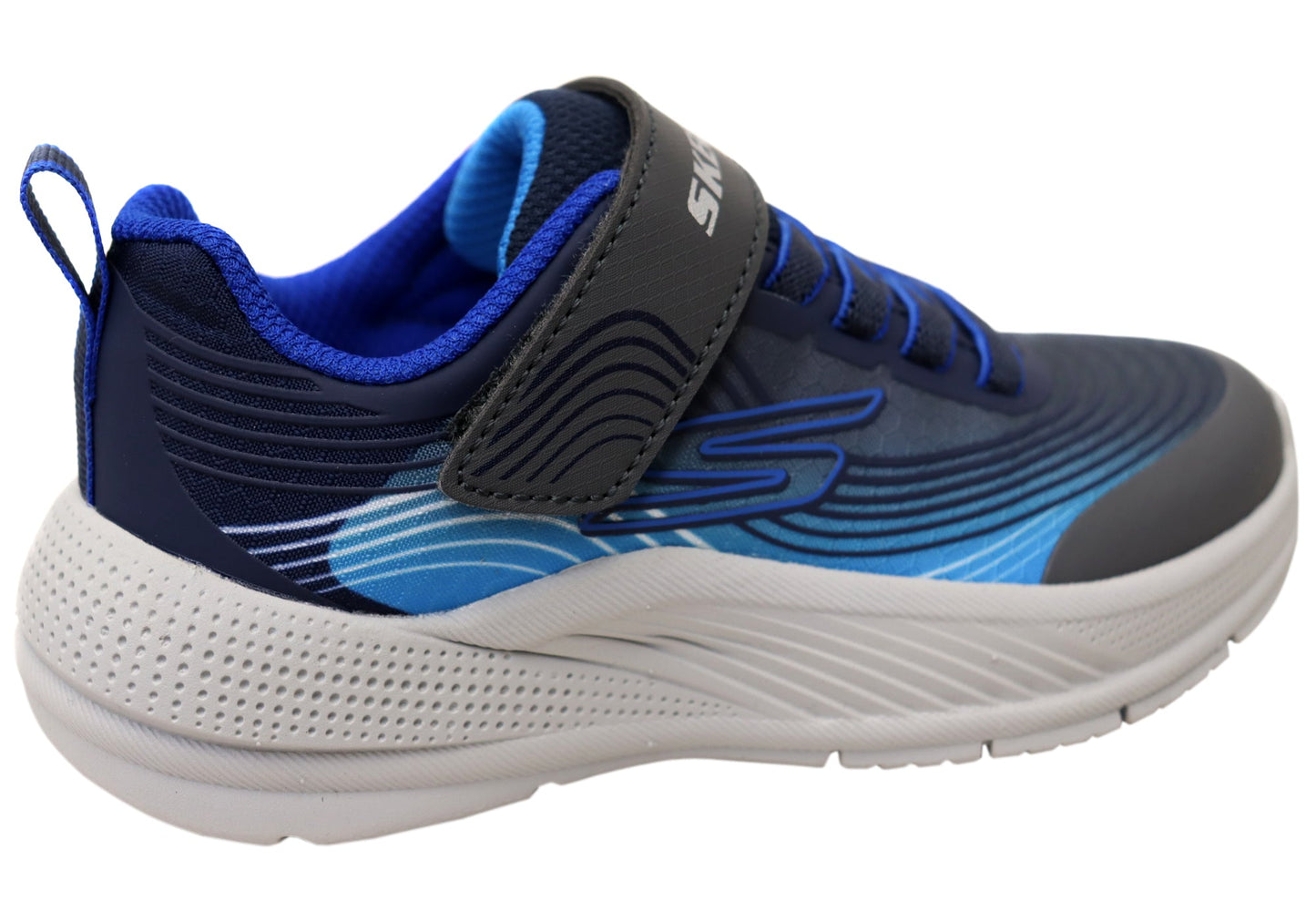 Skechers Kids Infants Boys Microspec Advance Shoes Navy Blue