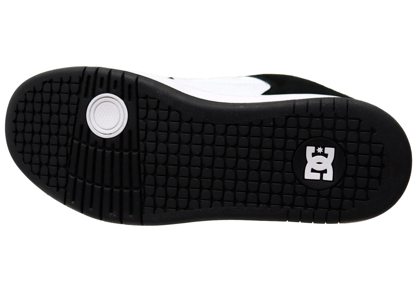 DC Shoes Mens Comfortable Leather Manteca 4 Shoes White Black Black