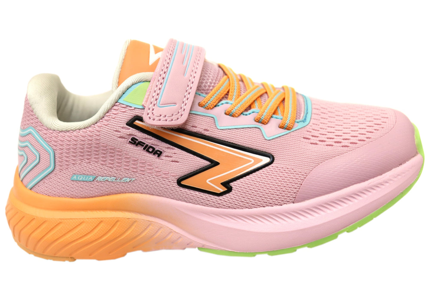 Sfida Brazen Kids Girls Comfortable Adjustable Strap Athletic Shoes