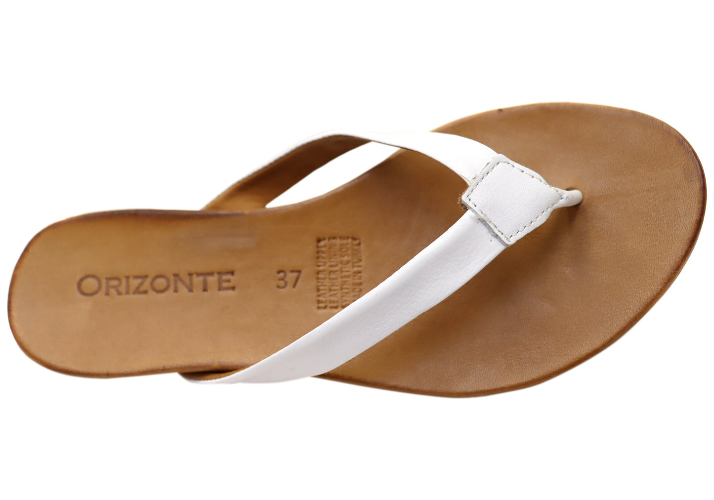 Orizonte Ellaease Womens Comfortable European Leather Thongs Sandals