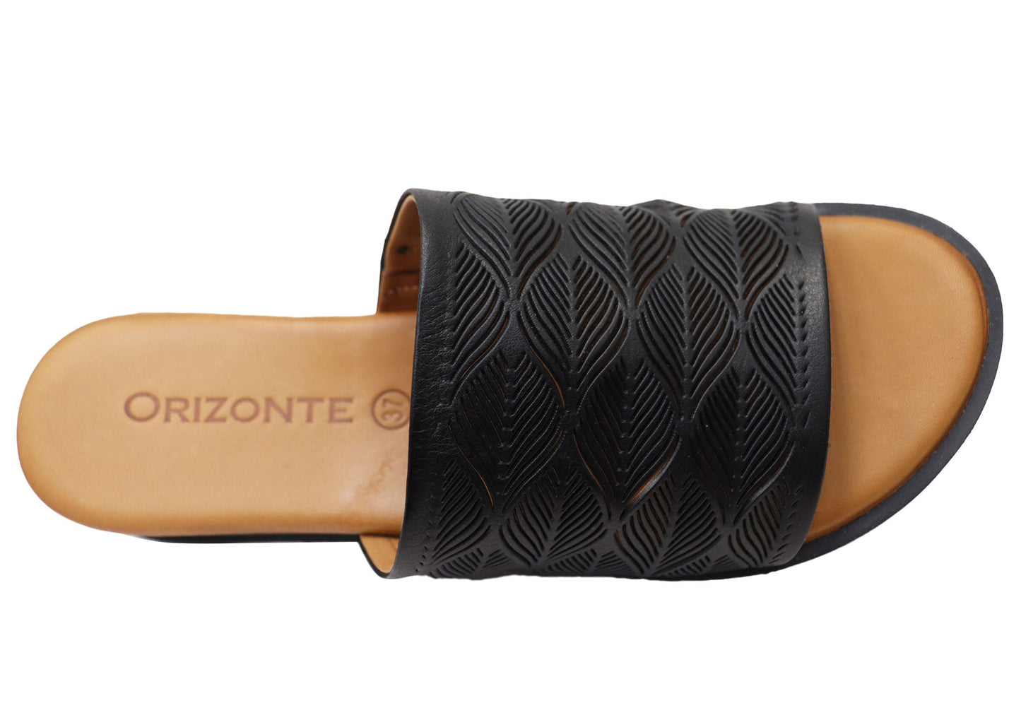 Orizonte Softsky Womens Comfortable European Leather Slides Sandals