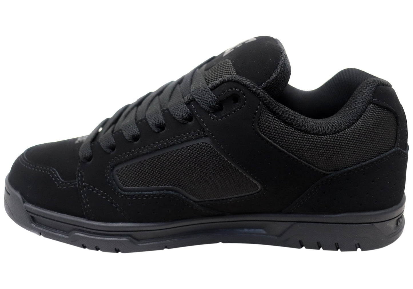 DC Shoes Mens DC Coiler Comfortable Leather Shoes Black Black