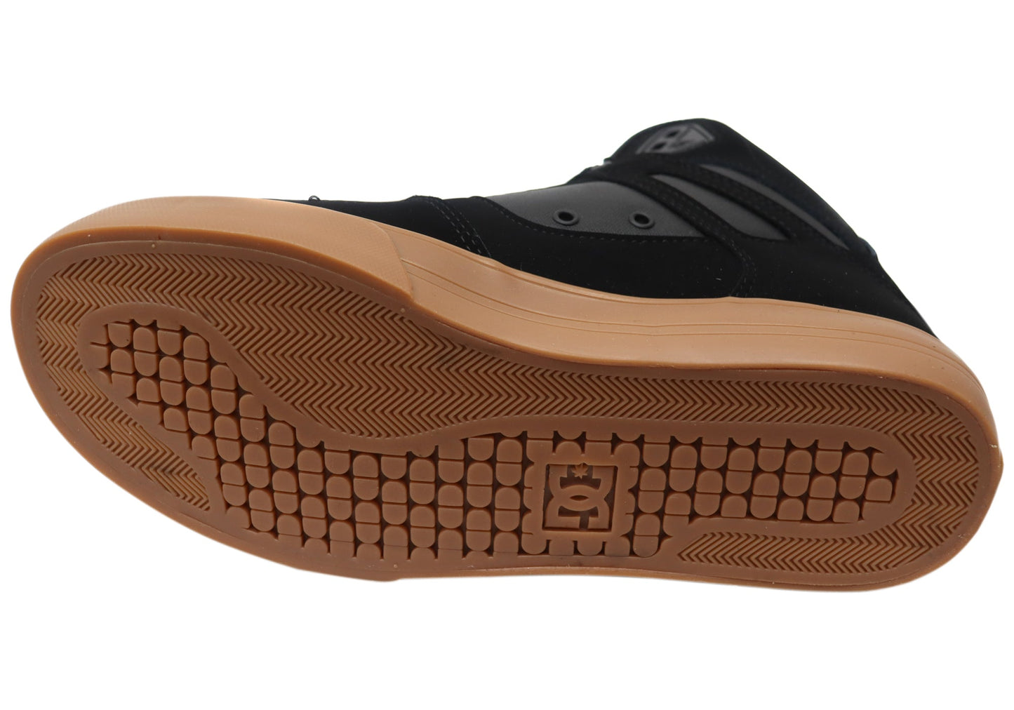 DC Shoes Mens Pure High Top WC Leather Sneakers Black Gum