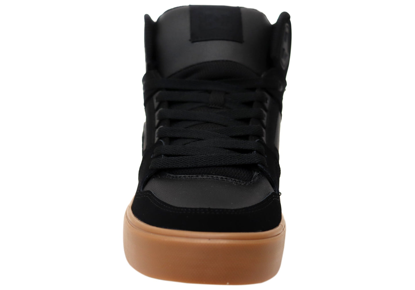DC Shoes Mens Pure High Top WC Leather Sneakers Black Gum