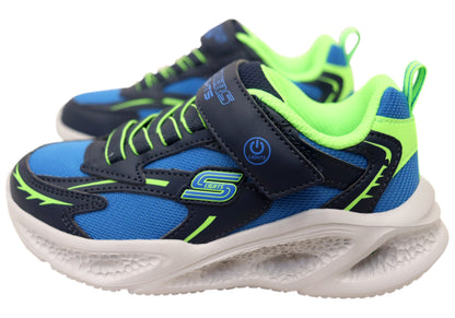Skechers Kids Boys S Lights Skechers Meteor Lights Glow Strider Shoes
