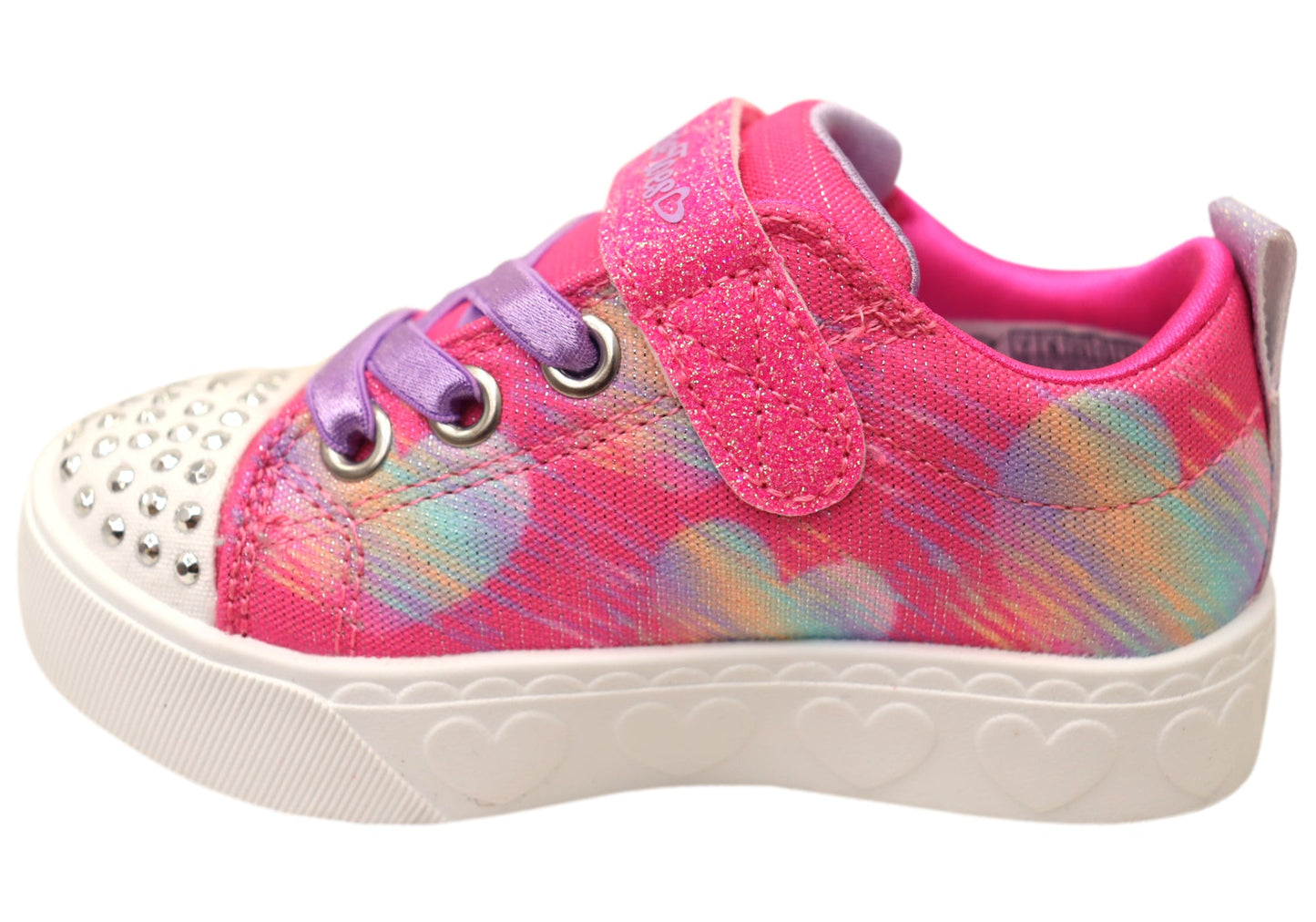 Skechers Kids Infants Girls S Lights Heart Steps Heart Sketch Shoes