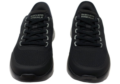 Skechers Mens Go Walk Flex Netro Extra Wide Fit Comfort Slip On Shoes