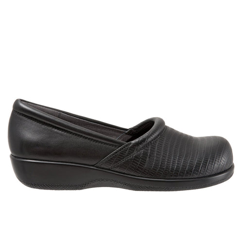 Softwalk Adora S1912-014 Womens Black Narrow Leather Loafer Flats Shoes