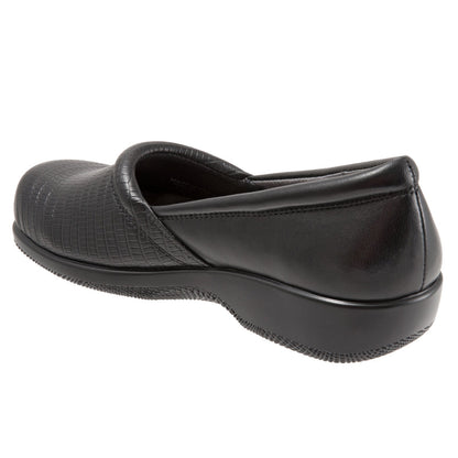 Softwalk Adora S1912-014 Womens Black Narrow Leather Loafer Flats Shoes