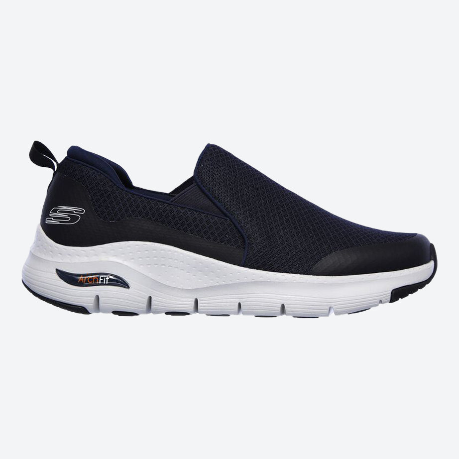 Mens Wide Fit Skechers SK232043WW Arch Fit Banlin Walking Trainers