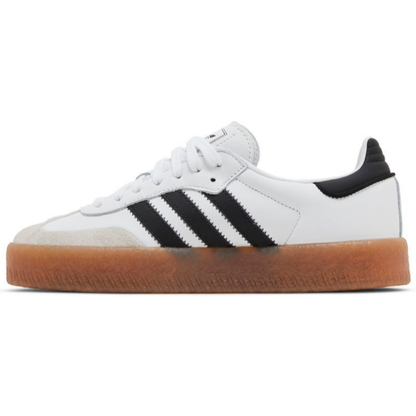 Adidas Originals Women's White/Black/Gum Sambae Sneakers, JI1349 (Damaged Box)