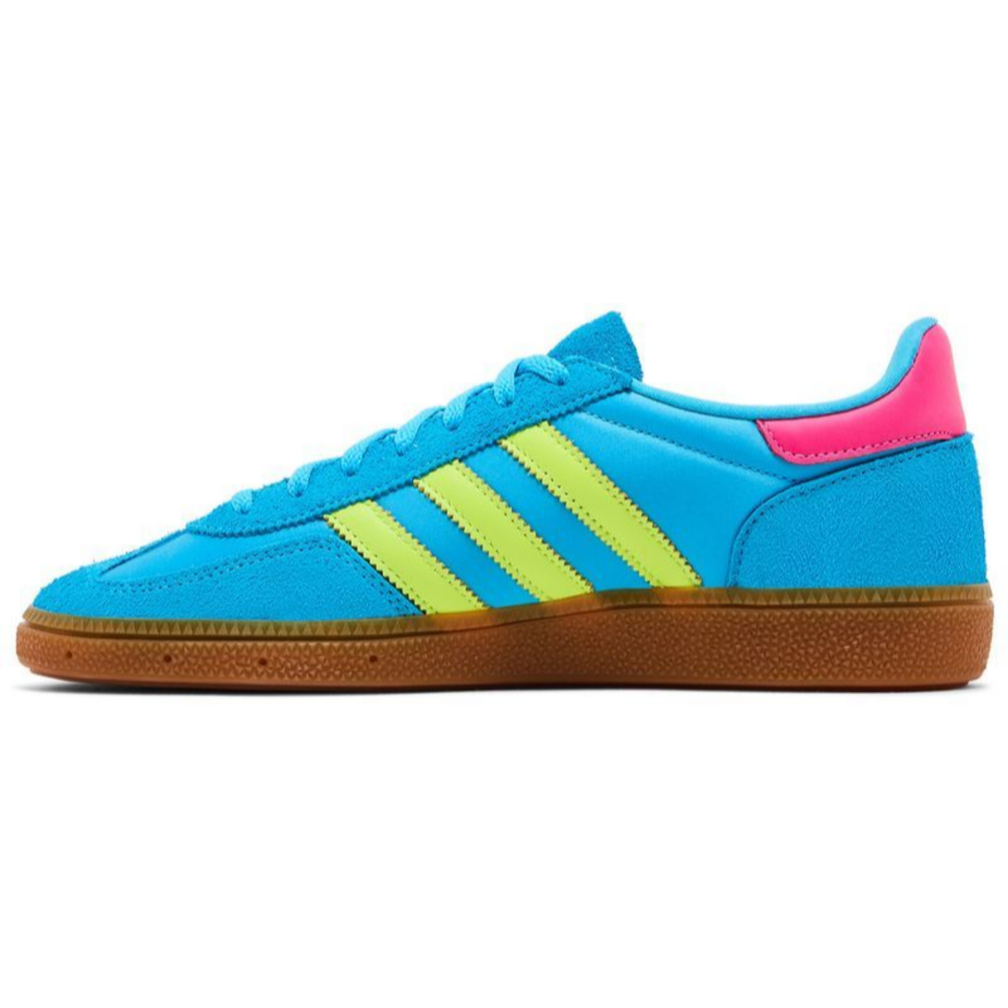 Adidas Originals Women's Handball Spezial, Sky Rush / Solar Yellow / Lucid Pink, JH5658