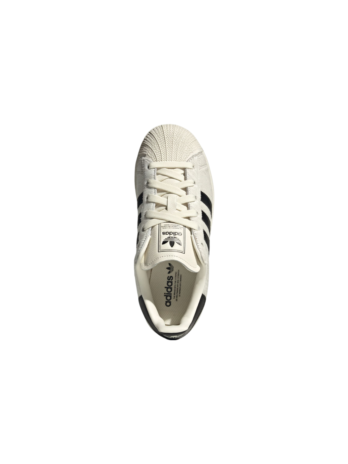 Adidas Originals Women's White Pony Hair Superstar II Sneakers, JQ7418