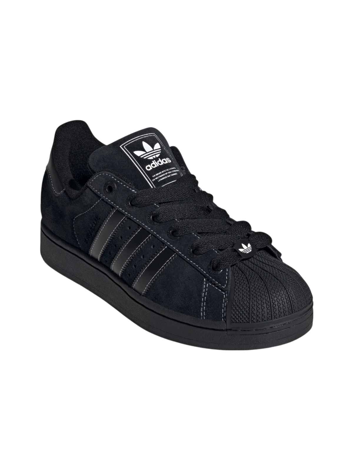 Adidas Originals Men's Superstar II Sneakers, Core Black / Core Black / Cloud White, JH5470