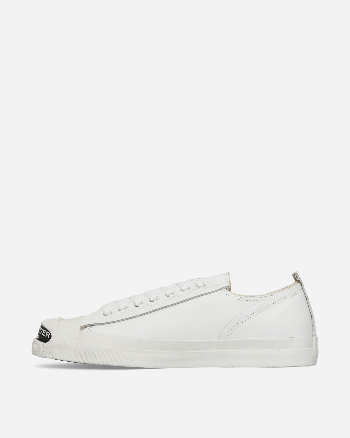 Men's Toe Logo Leather Sneakers White
