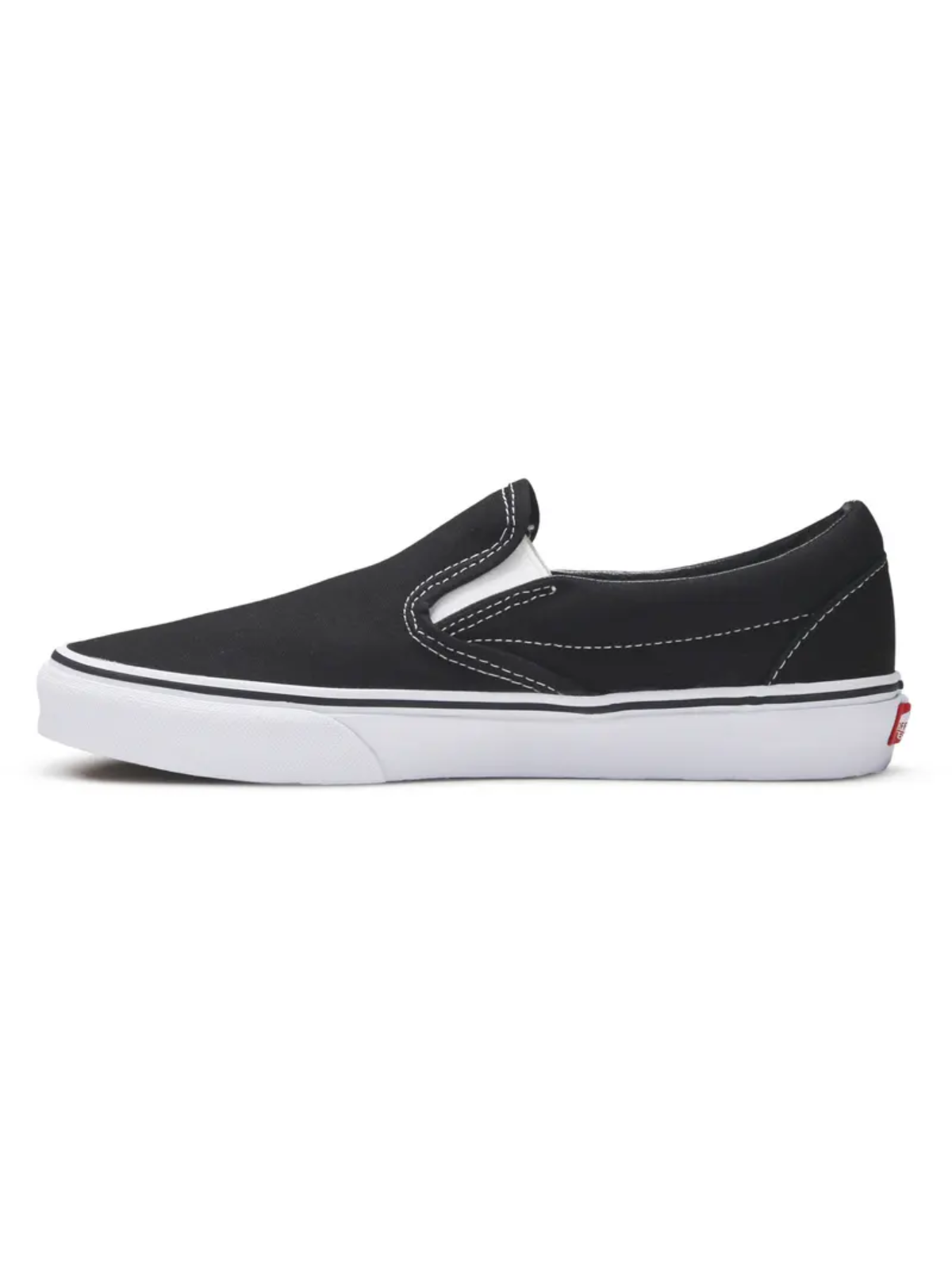 Vans Men's Black Classic Slip‑On Canvas Sneakers, VN000EYEBLK