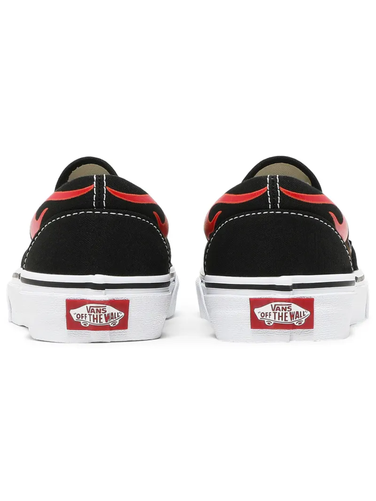 Vans Men's Classic Slip‑On Canvas Sneakers, Flame, VN0A38F7PHN