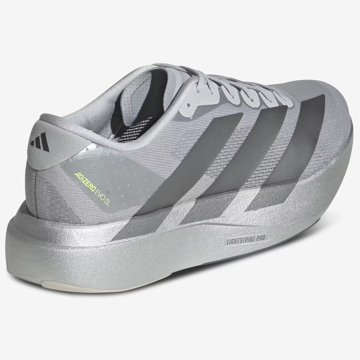 Adidas Mens Silver Adizero EVO SL Shoes, JR3419