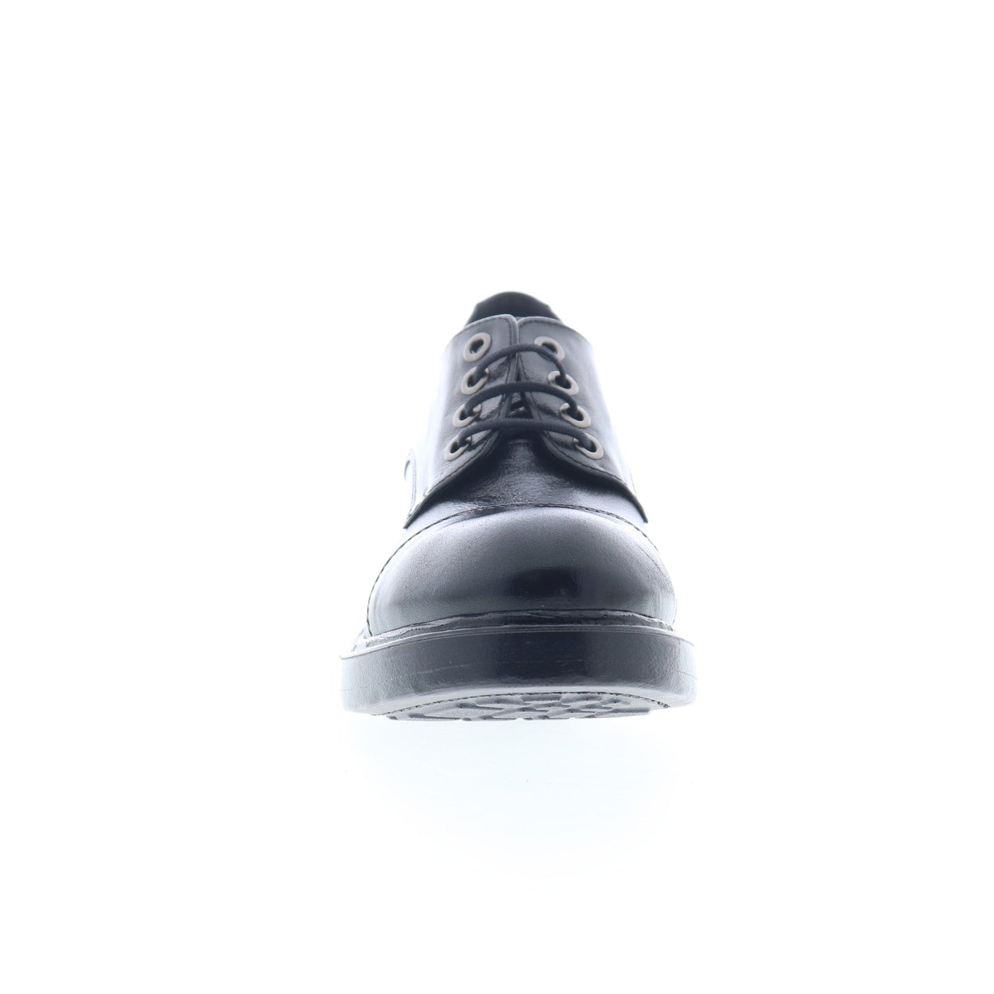 Miz Mooz Bleeker Womens Black Leather Oxfords & Lace Ups Casual Shoes