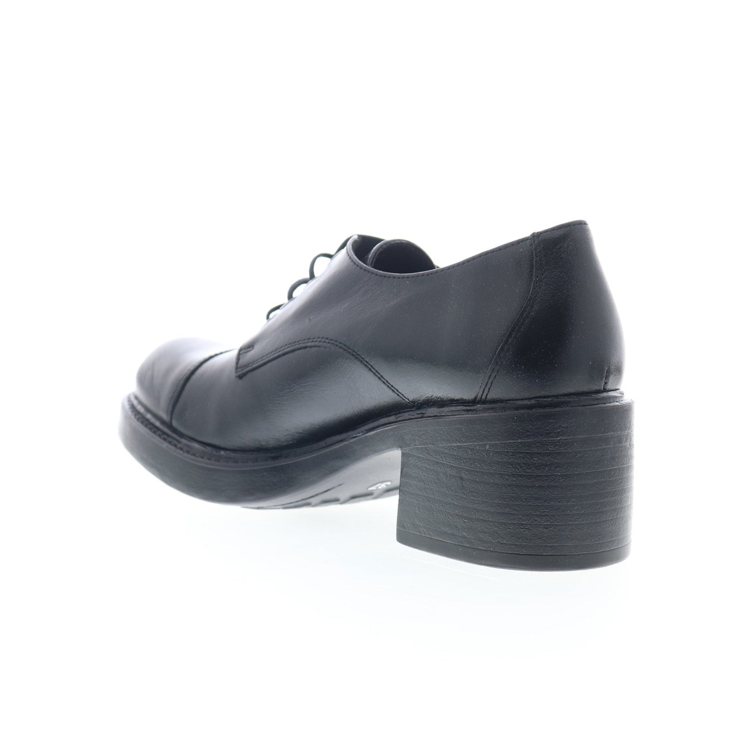 Miz Mooz Bleeker Womens Black Leather Oxfords & Lace Ups Casual Shoes