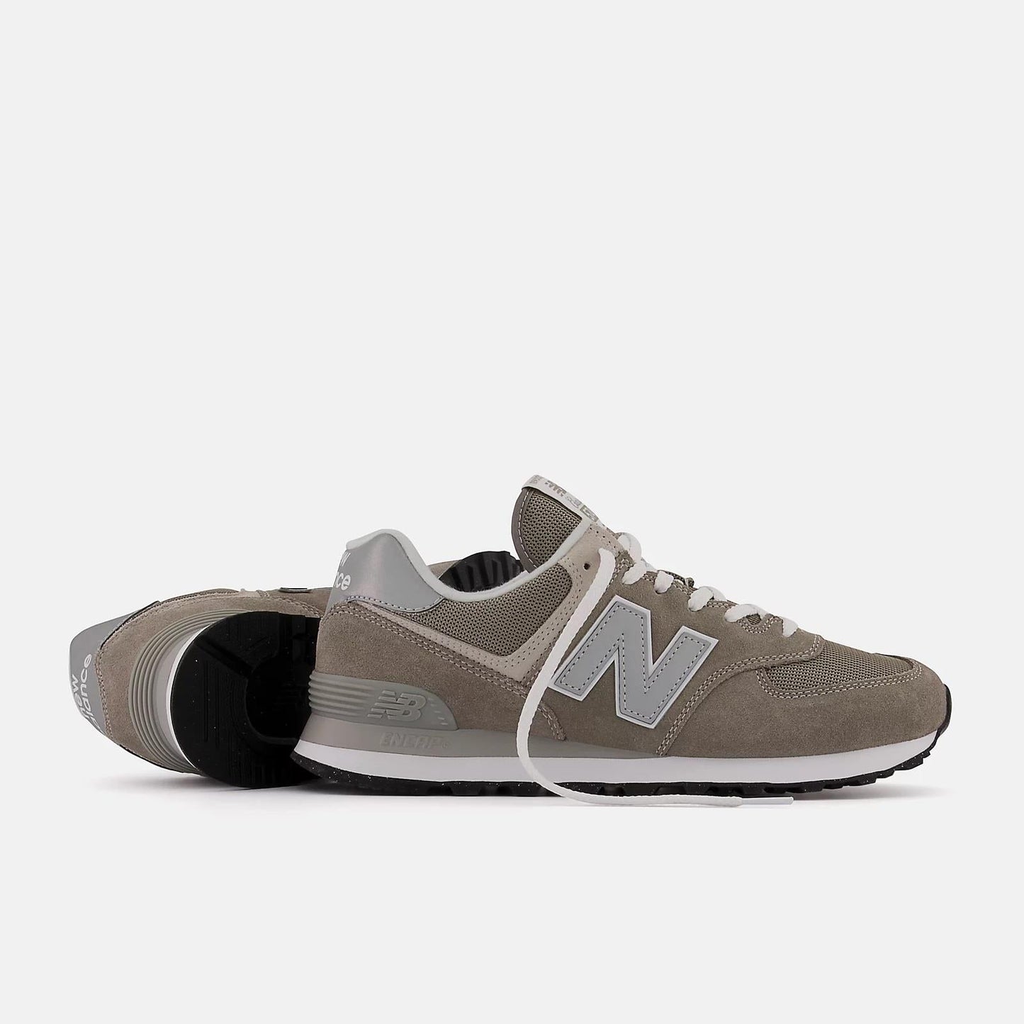 Men's Wide Fit New Balance ML574EVG Walking/Running Trainers - Exclusive - Grey ENCAP